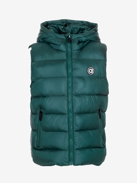 Picture of BS1008 PUFFED SLEEVELESS  HOODED JACKET-IDEAL FOR RAINY DAYS